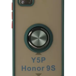 Newface Huawei Y5p Kılıf Montreal Yüzüklü Silikon Kapak - Yeşil