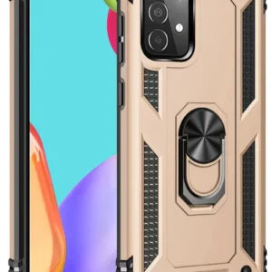 Newface Samsung Galaxy A33 5g Kılıf Sofya Yüzüklü Silikon Kapak - Gold