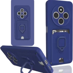 Newface Xiaomi Redmi 14c Kılıf Zuma Kartvizitli Yüzüklü Silikon - Lacivert