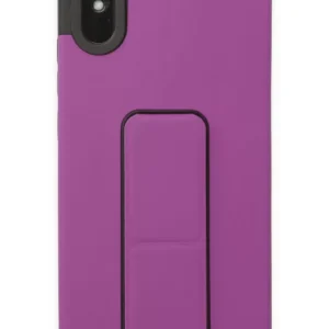 Newface Xiaomi Redmi 9a Kılıf Mega Standlı Silikon - Mor