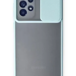 Newface Samsung Galaxy A53 5g Kılıf Palm Buzlu Kamera Sürgülü Silikon - Turkuaz