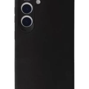 Newface Samsung Galaxy S24 Kılıf Loop Deri Silikon - Siyah