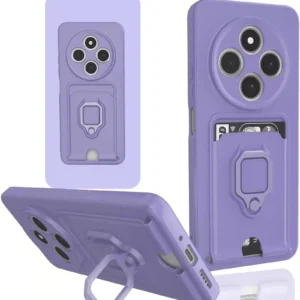 Newface Xiaomi Redmi 14c Kılıf Zuma Kartvizitli Yüzüklü Silikon - Lila