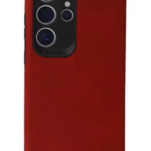 Newface Samsung Galaxy S24 Ultra Kılıf Loop Deri Silikon - Kırmızı