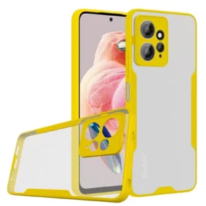 Newface Xiaomi Redmi Note 12 4g Kılıf Platin Silikon - Sarı