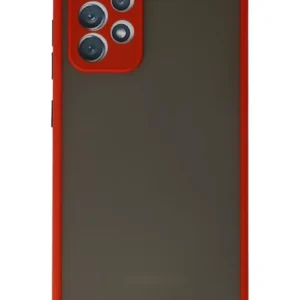 Newface Samsung Galaxy A72 Kılıf Montreal Silikon Kapak - Kırmızı