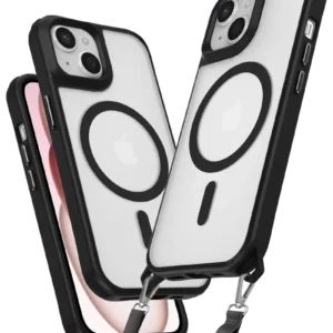 Newface İphone 14 Kılıf Enka Magsafe Silikon Kılıf - Siyah