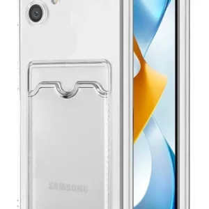 Newface Samsung Galaxy A05 Kılıf Kart Şeffaf Silikon - Şeffaf