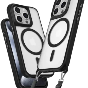 Newface İphone 14 Pro Max Kılıf Enka Magsafe Silikon Kılıf - Siyah