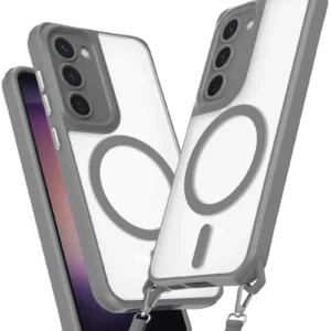 Newface Samsung Galaxy S23 Plus Kılıf Enka Magsafe Silikon Kılıf - Titan Gri