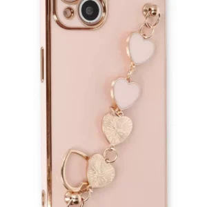 Newface İphone 14 Kılıf Esila Silikon - Pudra