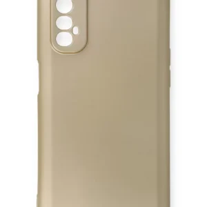 Newface Realme 7 Kılıf First Silikon - Gold