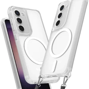 Newface Samsung Galaxy S23 Plus Kılıf Enka Magsafe Silikon Kılıf - Şeffaf