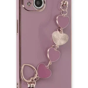 Newface İphone 14 Plus Kılıf Esila Silikon - Mor