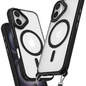 Newface İphone 16 Plus Kılıf Enka Magsafe Silikon Kılıf - Siyah