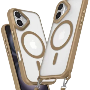 Newface İphone 16 Plus Kılıf Enka Magsafe Silikon Kılıf - Desert