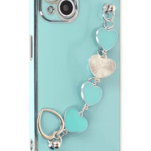 Newface İphone 14 Kılıf Esila Silikon - Su Yeşili