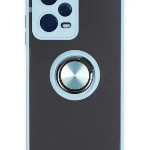 Newface Xiaomi Redmi Note 12 5g Kılıf Montreal Yüzüklü Silikon Kapak - Buz Mavi