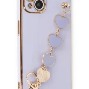 Newface İphone 14 Kılıf Esila Silikon - Lila