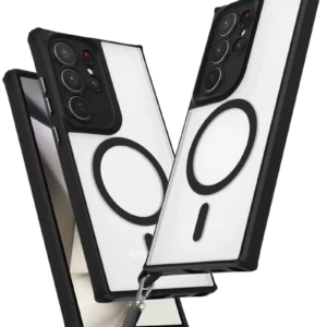 Newface Samsung Galaxy S25 Ultra Kılıf Enka Magsafe Silikon Kılıf - Siyah