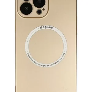 Newface İphone 14 Pro Max Kılıf Jack Magneticsafe Lens Silikon - Gold