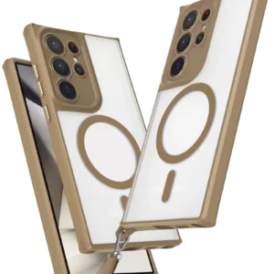 Newface Samsung Galaxy S25 Ultra Kılıf Enka Magsafe Silikon Kılıf - Desert