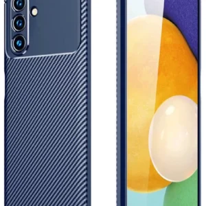 Newface Samsung Galaxy A36 Kılıf Auto Focus Karbon Kapak - Lacivert