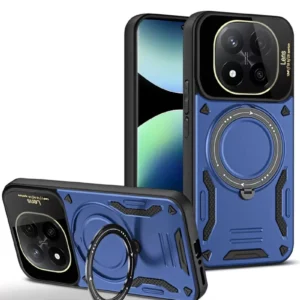 Newface Xiaomi Redmi Note 14 Pro 5g Kılıf Joy Lens Standlı Kapak - Lacivert