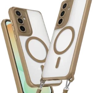 Newface Samsung Galaxy S25 Kılıf Enka Magsafe Silikon Kılıf - Desert