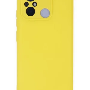 Newface Xiaomi Redmi 12c Kılıf Nano İçi Kadife Silikon - Sarı