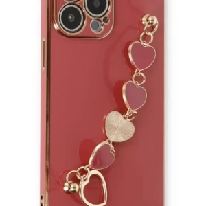 Newface İphone 14 Pro Kılıf Esila Silikon - Kırmızı