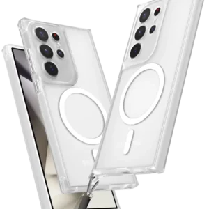 Newface Samsung Galaxy S25 Ultra Kılıf Enka Magsafe Silikon Kılıf - Şeffaf