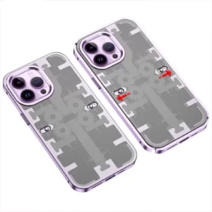 Newface İphone 13 Pro Max Kılıf Mekanik Bumper Kapak - Derin Mor