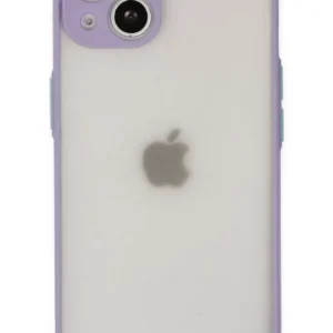 Newface İphone 14 Kılıf Montreal Silikon Kapak - Mor