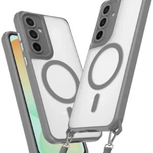 Newface Samsung Galaxy S25 Kılıf Enka Magsafe Silikon Kılıf - Titan Gri