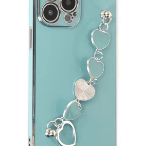 Newface İphone 14 Pro Max Kılıf Esila Silikon - Su Yeşili