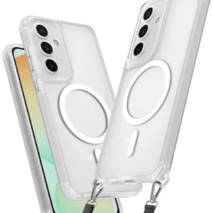 Newface Samsung Galaxy S25 Kılıf Enka Magsafe Silikon Kılıf - Şeffaf