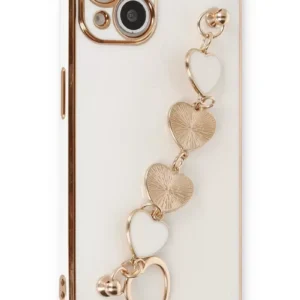 Newface İphone 14 Plus Kılıf Esila Silikon - Beyaz