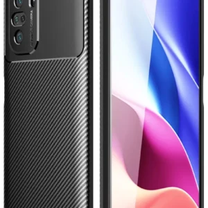 Newface Xiaomi Poco F3 Kılıf Auto Focus Karbon Kapak - Siyah