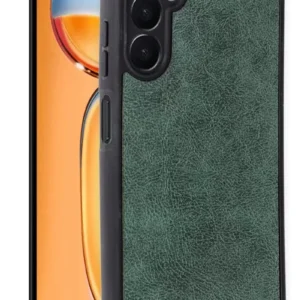 Newface Samsung Galaxy A36 Kılıf Aras Deri Kapak - Koyu Yeşil