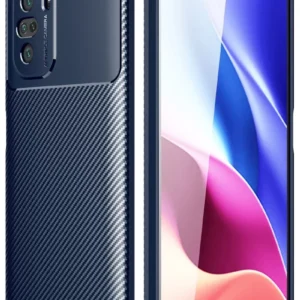 Newface Xiaomi Poco F3 Kılıf Auto Focus Karbon Kapak - Lacivert