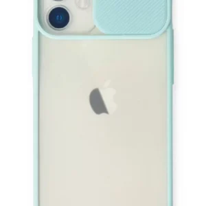 Newface İphone 11 Kılıf Palm Buzlu Kamera Sürgülü Silikon - Turkuaz