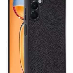 Newface Samsung Galaxy A56 Kılıf Aras Deri Kapak - Siyah