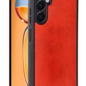 Newface Samsung Galaxy A56 Kılıf Aras Deri Kapak - Kırmızı