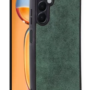 Newface Samsung Galaxy A56 Kılıf Aras Deri Kapak - Koyu Yeşil