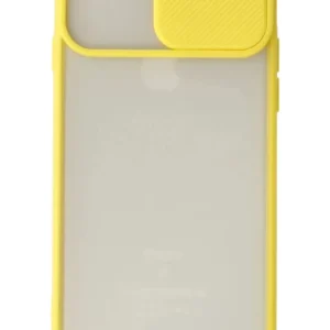 Newface İphone 6 Plus Kılıf Palm Buzlu Kamera Sürgülü Silikon - Sarı