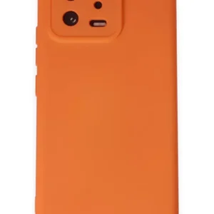 Newface Xiaomi Mi 13 Kılıf Nano İçi Kadife Silikon - Turuncu