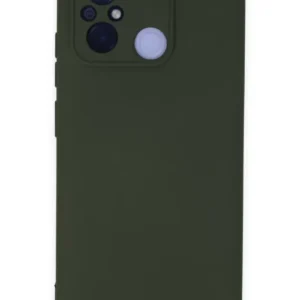 Newface Xiaomi Redmi 12c Kılıf Nano İçi Kadife Silikon - Koyu Yeşil