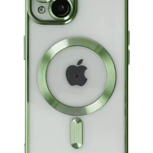 Newface İphone 14 Plus Kılıf Kross Magneticsafe Kapak - Koyu Yeşil