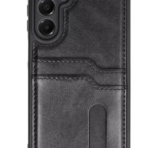 Newface Samsung Galaxy A26 Kılıf Sara Kartvizitli Deri Kılıf - Siyah